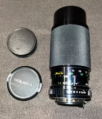 $12.99 • Buy SOLIGOR 80-200mm F4.5 Multicoated Zoom+Macro C/D Auto Lens