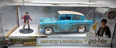 £25 • Buy Harry Potter 1959 Ford Anglia 1:24 Diecast Model Car Jada Hollywood Rides 2 BNIB