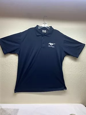 MUSTANG PONY-PERFORMANCE Men's Polo-L Stock #A3 • $19.99