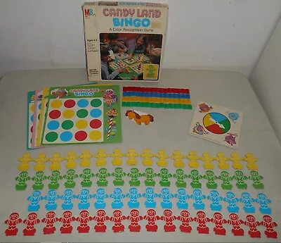 Vintage 1984 Milton Bradley Candy Land Bingo A Color Recognition Game • $18.97