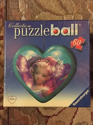 $9.95 • Buy Ravensburger Heart Shaped Puzzleball Puzzle Ball Fairy 60 Pieces 2009 New Sealed