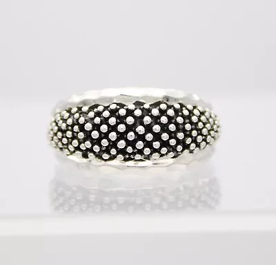 Michael Dawkins Stunning Sterling Silver Graduated Tapered Dot Ring • $79.95