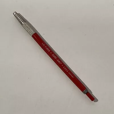 Vintage Faber Castell Sure Grip 6803C Red Pencil Drafting Mechanical Drawing  • $19.79