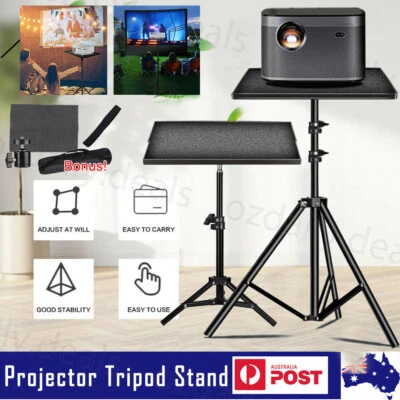 $41.89 • Buy Projector Aluminum Tripod Stand Computer Laptop Stand Bracket Holder With Tray