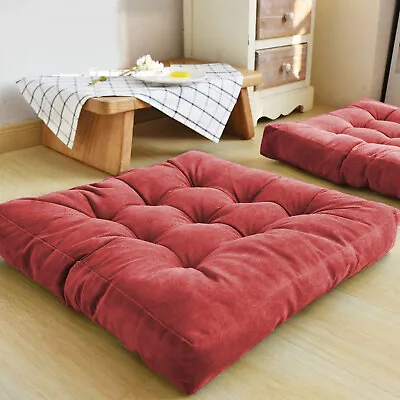 Meditation Pillow Solid Thick Tufted Seat Cushion Floor Pillow Couch Cushion US • $27.99