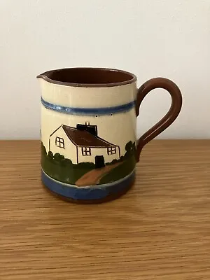 Vintage Art Deco Motto Ware Torquay Longpark Pottery Cream Milk Jug • £6