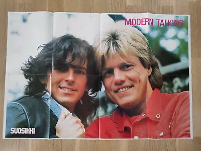 MODERN TALKING Giant A1 Poster SUOSIKKI Magazine Finland 1980's. DEEP PURPLE.. • $19