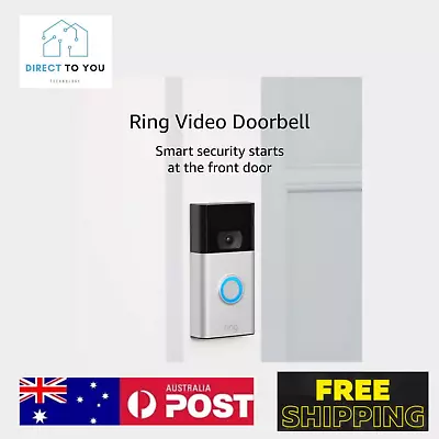 Ring Video Doorbell (2nd Generation) – 1080p HD Video Improved Motion Detection • $185.65