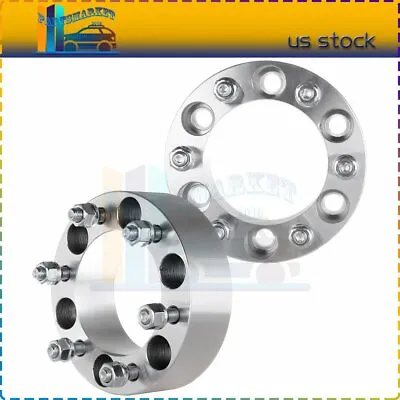 2 Pcs 6 Lugs Wheel Spacers 2  Adapters 12x1.5 Studs For Toyota Suv Trucks • $56.43