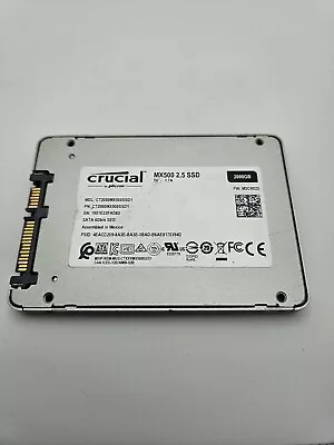 Crucial MX500 2TB  2000GB 2.5  SSD CT2000MX500SSD1 67% - 92% HEALTH (READ FIRST) • $100