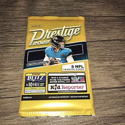 2022 Panini Prestige Football Pack-5 Cards-Factory Sealed- • $6.07