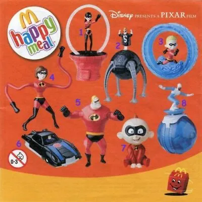 2004 Disney's Incredibles Mcdonalds Happy Meal Toys - U Pick • $8.99