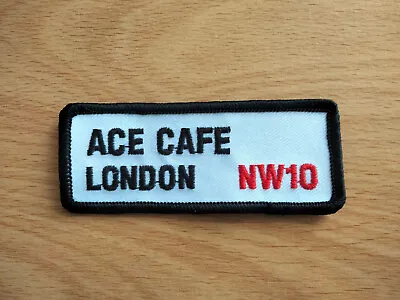 Motorcycle Cloth Badge Patch – Ace Cafe London NW10 Triumph  59 Club • £2.99
