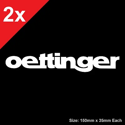 Oettinger Sticker Decal Vinyl Volkswagen Audi VW Seat Skoda • $7.55