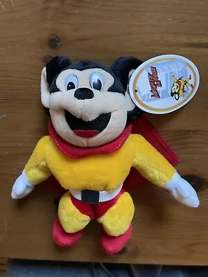 Vintage 1998 Mighty Mouse 8” Beanie Plush With Original Tags A&A Viacom • $20