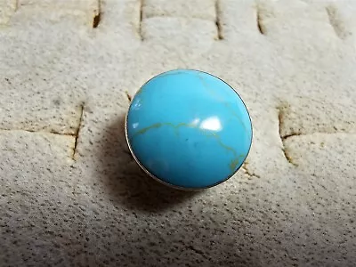 Grandma Grabe's Beautiful Vintage 925 Sterling Silver Turquoise Ring Size 6 • $5.50