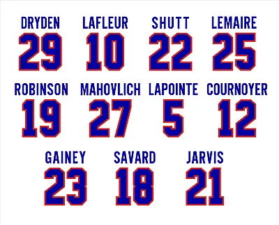 Montreal Canadiens DECAL STICKER Dryden Lafleur Shutt Robinson Cournoyer Lemaire • $6.99