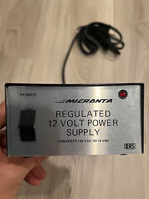 Micranta Regulated 12 Volt Power Supply Cat No 22-124A Radio Shack • $32