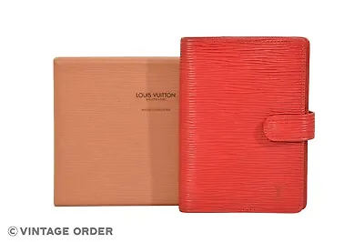 Louis Vuitton Red Epi Agenda PM Diary Cover Organizer R20057 - YI00291 • $103.50