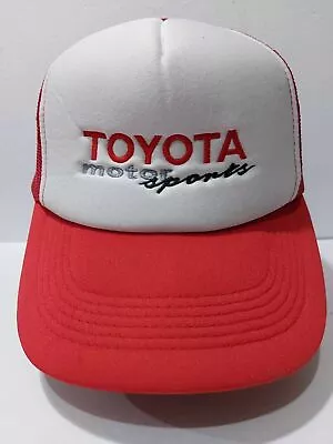 Vintage Toyota Motorsports Japan 5 Panel Trucker Cap Snapback Rare TRD TOMS AE86 • $254.73