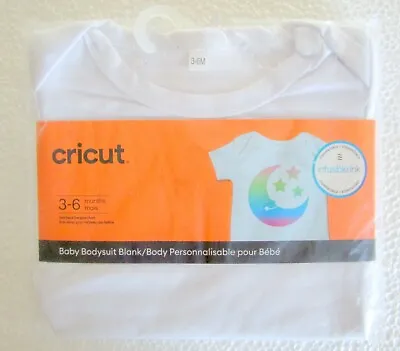 Cricut Baby Bodysuit White Blank Ages 3-6 Months Ready To Personalize NEW • $1.74