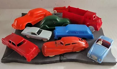 Vintage Toy Cars Mustang 56 Chevy Sun Rubber Lapin Truck Pontiac Process Plastic • $25