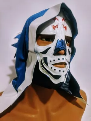 La Parka-death Skull Wrestling-luchador Mask!! La Muerte!! Awesome!! Handmade!! • $17.99