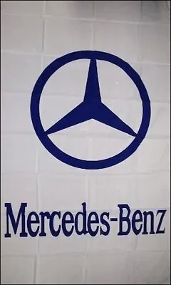 Mercedes-Benz White Vertical 5x3 Ft Banner Flag Car Racing Show Garage Workshop • $16.20