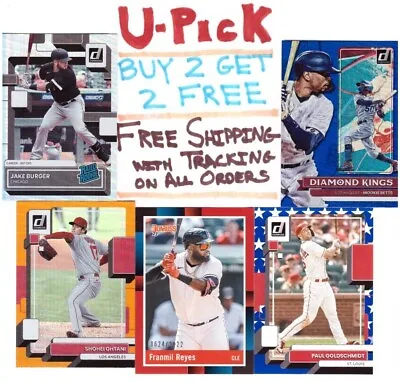 2022 Donruss Base Parallels Diamond Kings Rated Rookie Buy 2 Get 2 Free Shipping • $2.99