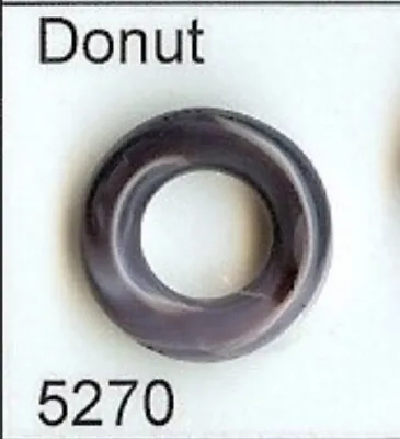 5270 Donut Wampum Bead Quahog Top Drilled. 14x3.5mm With 7mm Hole. • $8