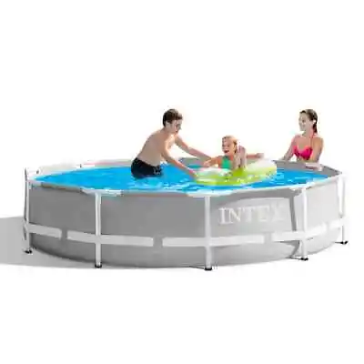 Intex 10ft X 30 Inch Deep Round Prism Pool Set Including Filter Pump - 26702 • £139.99