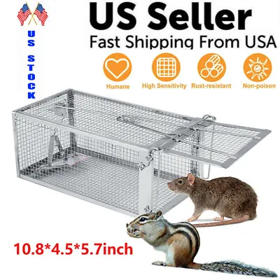 1/2/3PCS Humane Rat Live Trap For Rabbits Cat Squirrel Rodent Control Catch Cage • $12.34