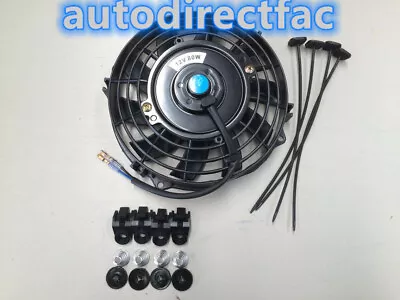 9 Inch 12V 80W Reversible Electric Thermal Cooling Fan + Mounting Kits • $35