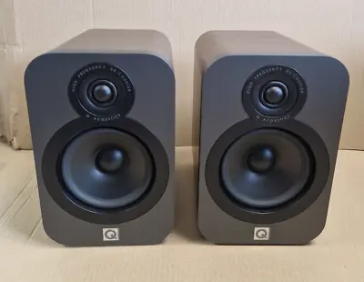 Q Acoustics 3020 Home Audio Compact Bookshelf Speakers -Carbon Black (Pair) • £140