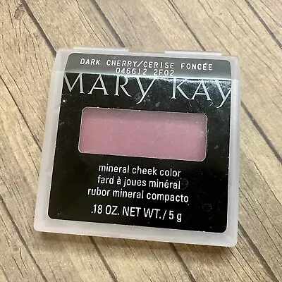 New In Case Mary Kay Mineral Cheek Color Blush Dark Cherry Full Size 046612 • $10.99