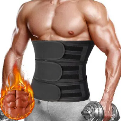 Men's Waist Trainer Body Training Shaper Sweat Belt Belly Control Cincher Girdle • $6.29