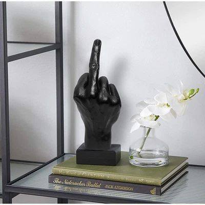 £12.78 • Buy Personalized Middle Finger Statue Ornament Home Desk Decoration Accessories