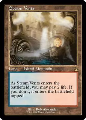 MTG Steam Vents (Retro Frame) Near Mint Normal Ravnica Remastered • $25.99