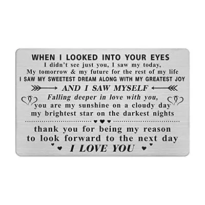 Valentines Day Cards I Love You Gifts For Husband Him Boyfriend Fiance Meta... • $10.72