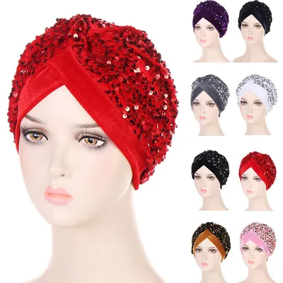 Turban Women Muslim Hijab Chemo Cap Beanies Hair Loss Headwrap Hat Scarf Islamic • $5.53