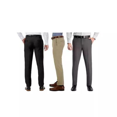 NEW!! Haggar Men's Premium No Iron Stretch Fabric Straight Fit Dress Pants #571A • $19.99