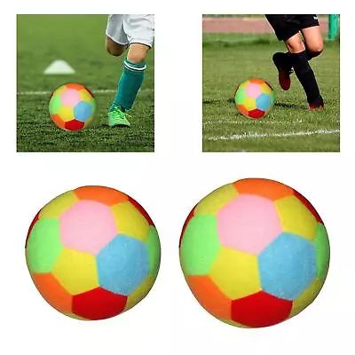Soft Soccer Ball Boy Girl Sport Ball Stuffed Soccer Ball Outdoor Exercise Toy • £6.86