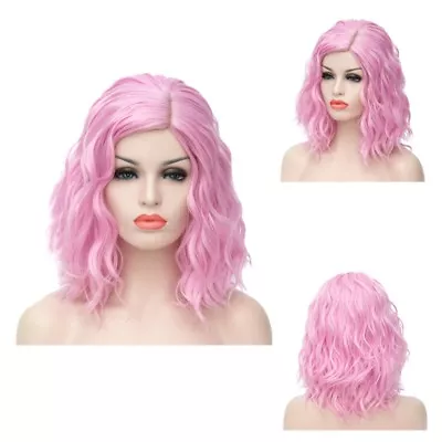 Heat Resistant Curly Anime Cosplay Synthetic Lolita Full Wig With Free Cap • £12.99