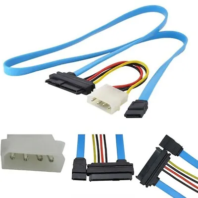 SCSI SFF-8482 To SATA Cord Adapter Straight Blue Converter Connector Parts • $9.06