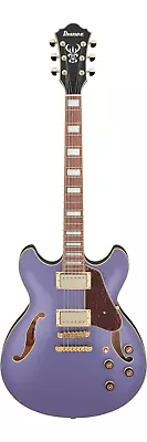 NEW Ibanez AS73G Semi-Hollow Body Electric Guitar Metallic Purple Flat • $499.99