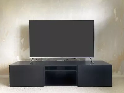 IKEA TV Unit - Black Very Good Condition 180cm Long X 39cm High X 41cm Deep. • £0.99