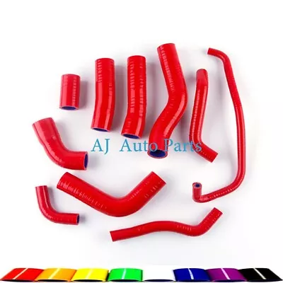 FOR YAMAHA YZF R6 2006-2007 SILICONE RADIATOR COOLANT 3-PLY HOSE PIPING Red • $55.99