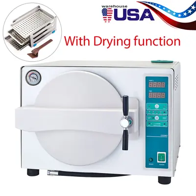 18L Dental Autoclave Steam Sterilizer Medical Sterilization With Drying Function • $1000