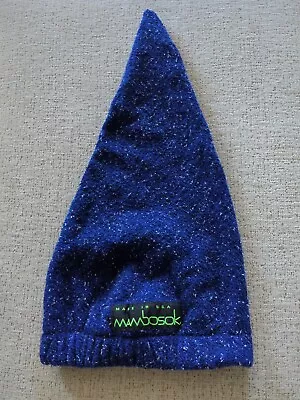 Vintage 90s Mambosok Ski Skateboard Fleece Hat. *BLUE* USA Made • $24.95