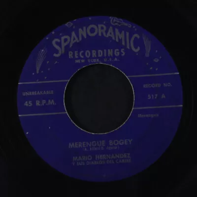 MARIO HERNANDEZ: Merengue Bogey / No Me Vuelo A Enamorar SPANORAMIC 7  Single • $25